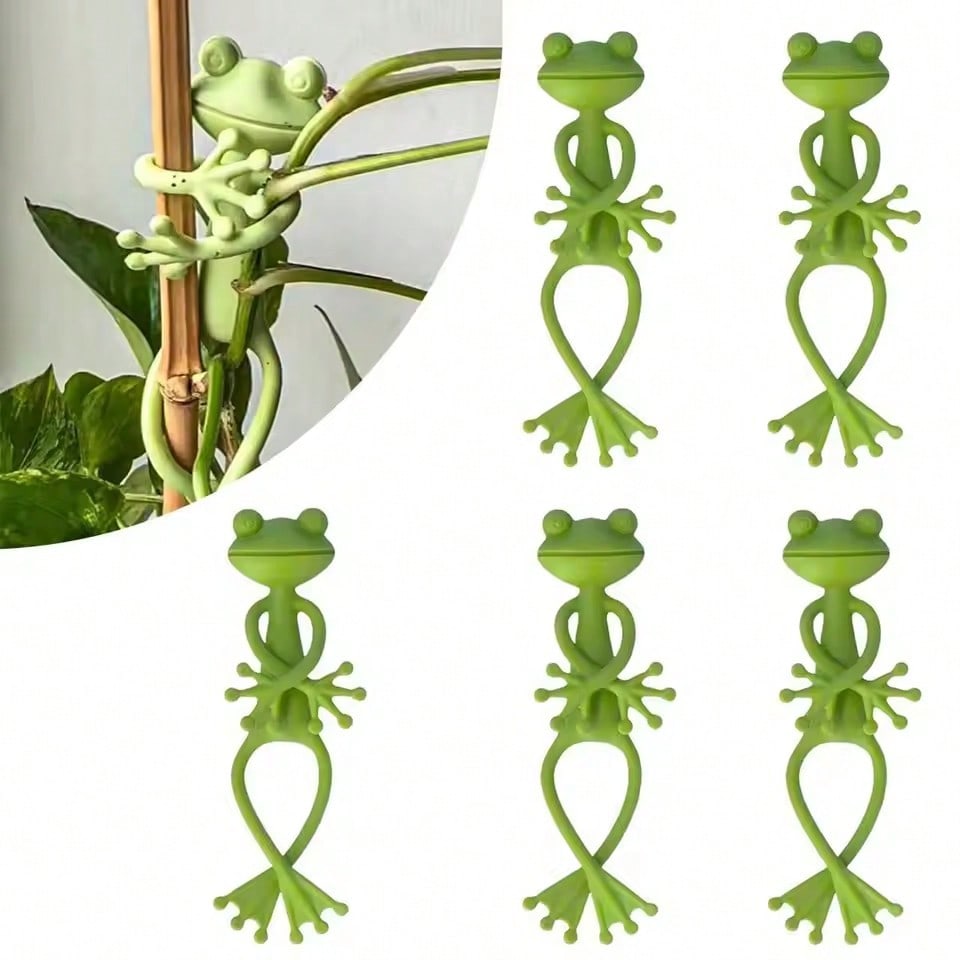 Garden Wire Twist Tie - ที่รัดสายไฟรูปกบแบบใช้ซ้ำได้ น่ารัก ใช้ตกแต่งได้ งอได้ ใช้สำหรับพยุงต้นไม้ในสวน ปรับได้