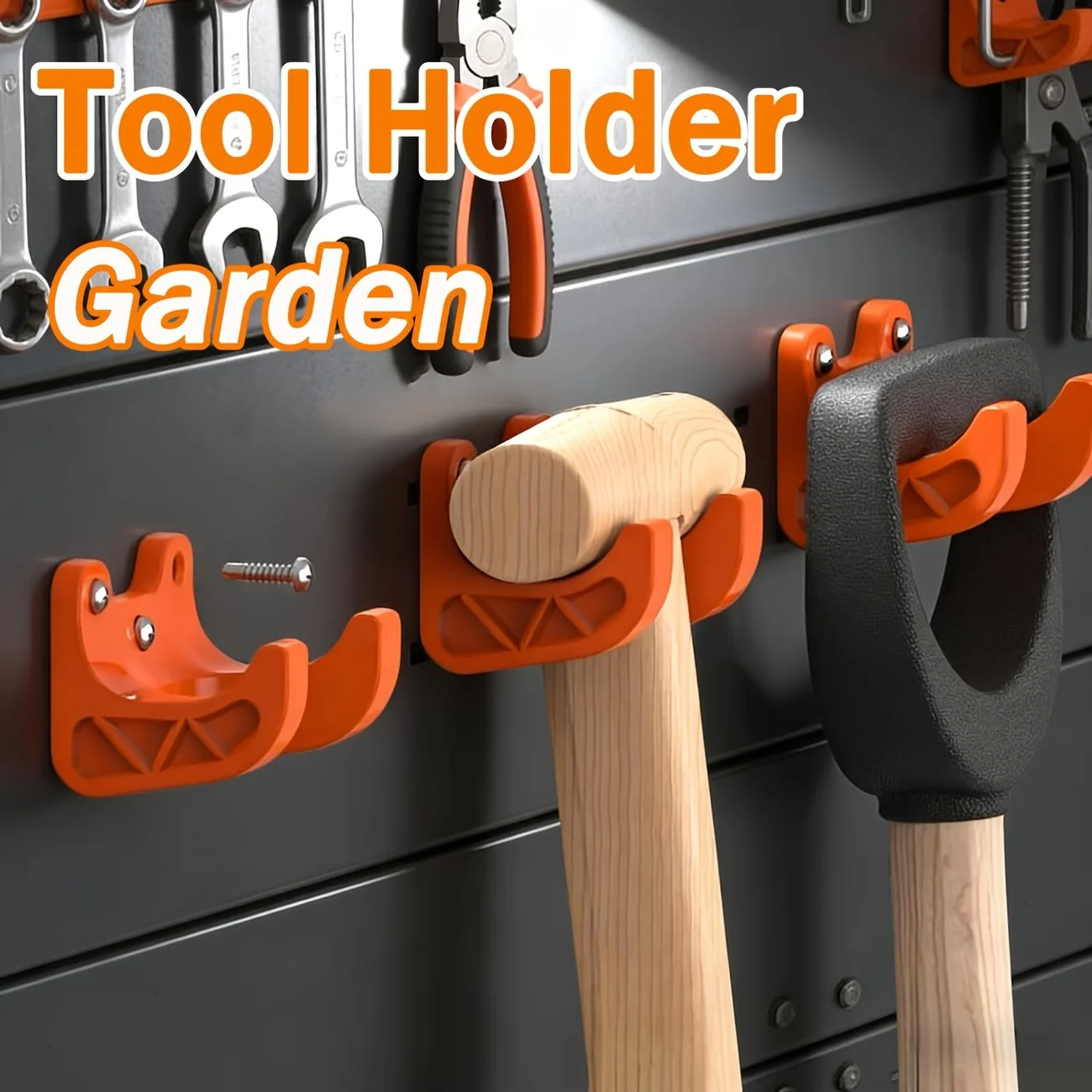 Gardening Tools Screwfix - ที่แขวนเครื่องมือทำสวนแบบใหม่ เส้นผ่านศูนย์กลาง 35 มม. สำหรับแขวนไม้กวาด/พลั่ว/คราด และเครื่องมืออื่นๆ