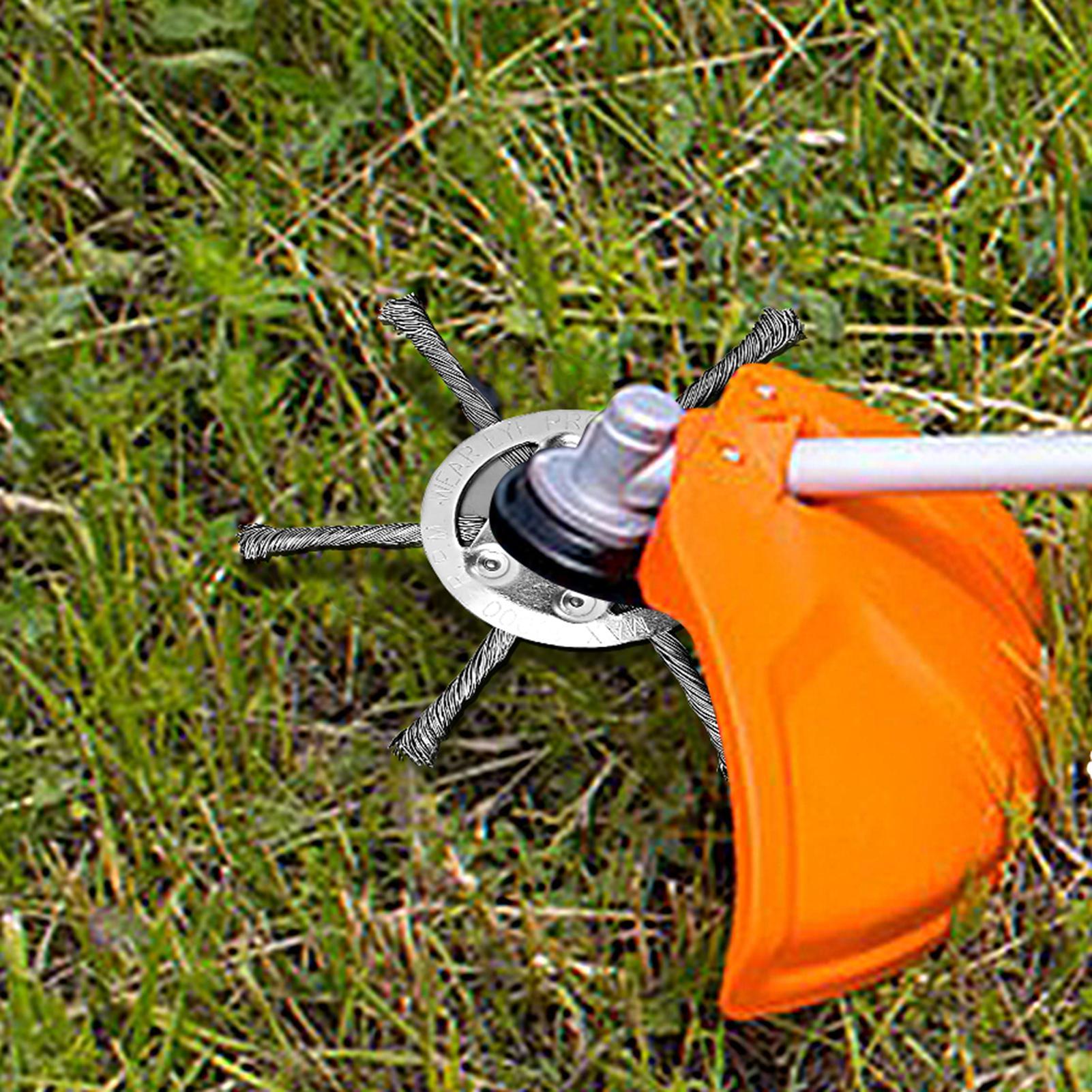 Gardening Tools Women - หัวตัดหญ้าเหล็ก สายตัดหญ้าแบบปลอดภัย ใบมีดกำจัดวัชพืช หัวตัดหญ้าสำหรับสวน เครื่องตัดหญ้า อุปกรณ์เสริมเครื่องตัดหญ้า