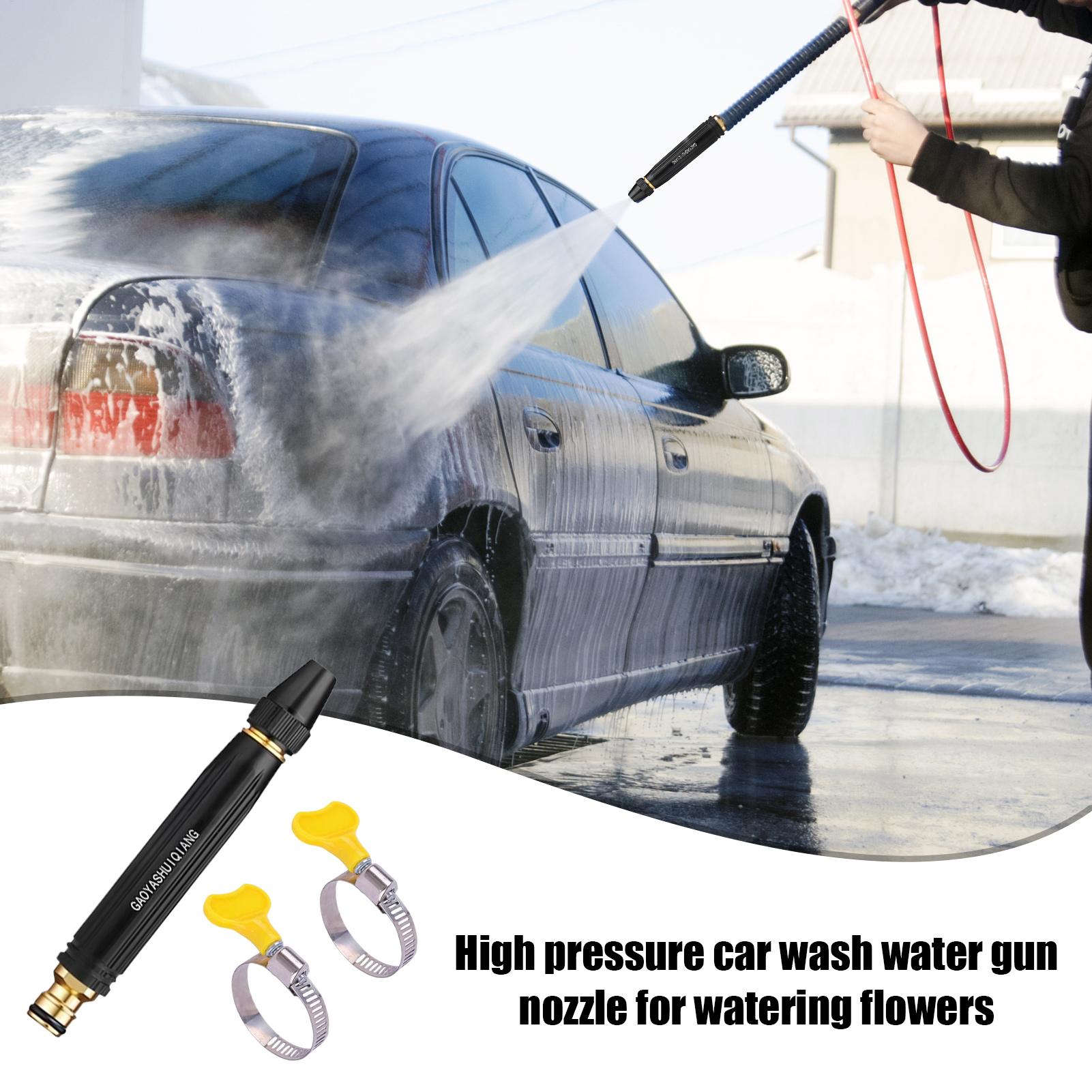 Gardening Tools Women - ปืนฉีดน้ำแรงดันสูง ปรับระดับได้ แบบพกพา ฉีดพ่นตรง สำหรับล้างรถ ล้างบ้าน