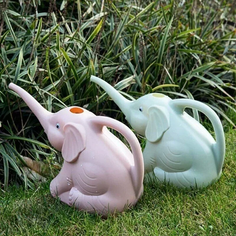 Gardening Tools Cute - น่ารักพลาสติกรูปช้างรดน้ําหม้อปลูกกลางแจ้งชลประทานสวนเครื่องมืออุปกรณ์สวนอุปกรณ์ Home อุปกรณ์เสริม
