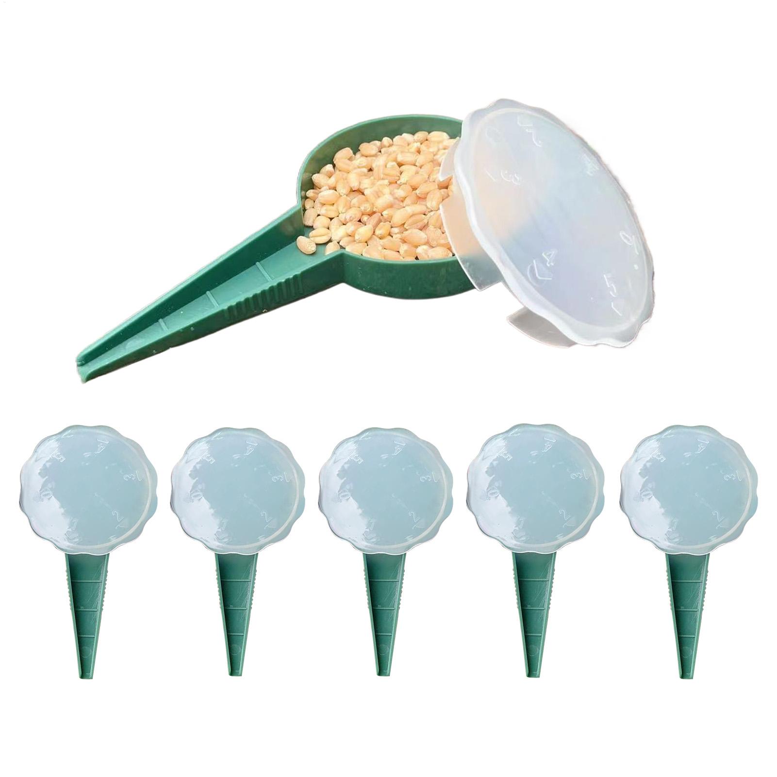 Gardening Tools Women - เครื่องหว่านเมล็ดแบบมือหมุน ปรับได้ 5 ระดับ สำหรับปลูกดอกไม้ ผัก