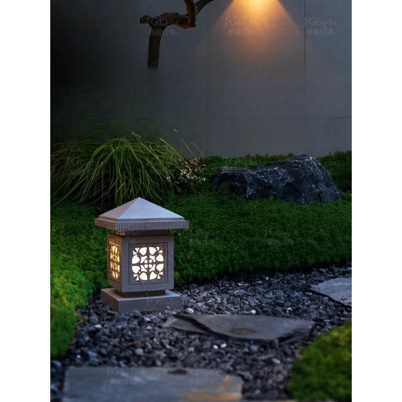 โคมไฟหินจีนกลางแจ้งพลังงานแสงอ - Gardening Tools B&Q บทวิจารณ์และราคา