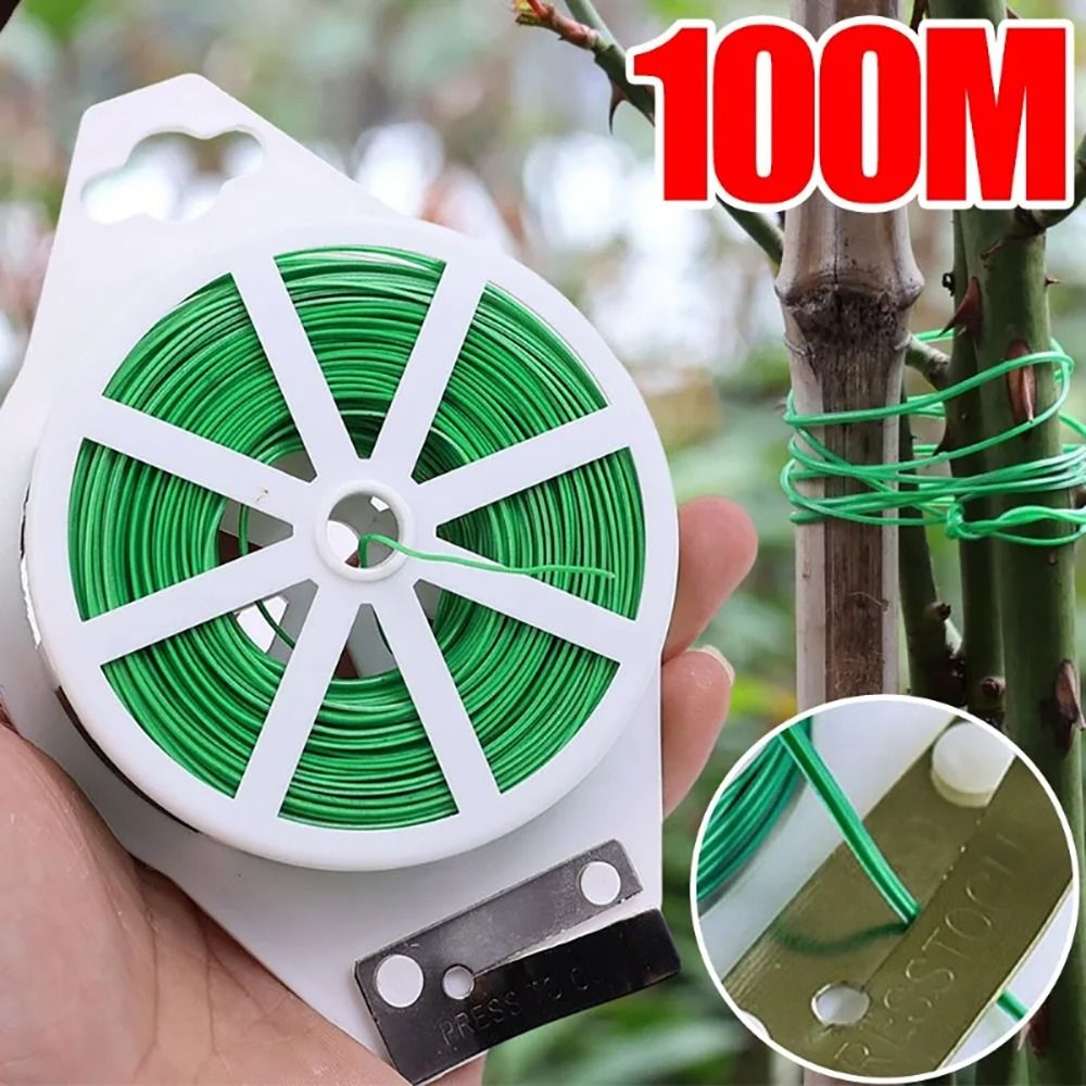 1 ชิ้นเหล็กลวดสายผูกพืช Bundle - Garden Wire Twist Tie บทวิจารณ์และราคา