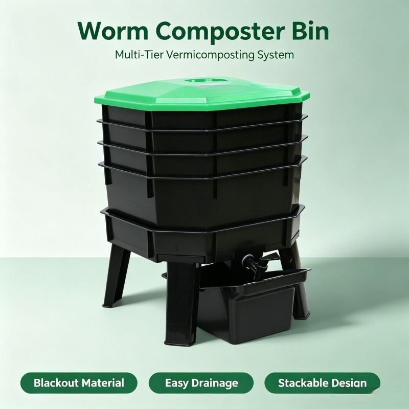 ถังหมักปุ๋ยแบบหนอนสำหรับรีไซเค - Compost Bin บทวิจารณ์และราคา