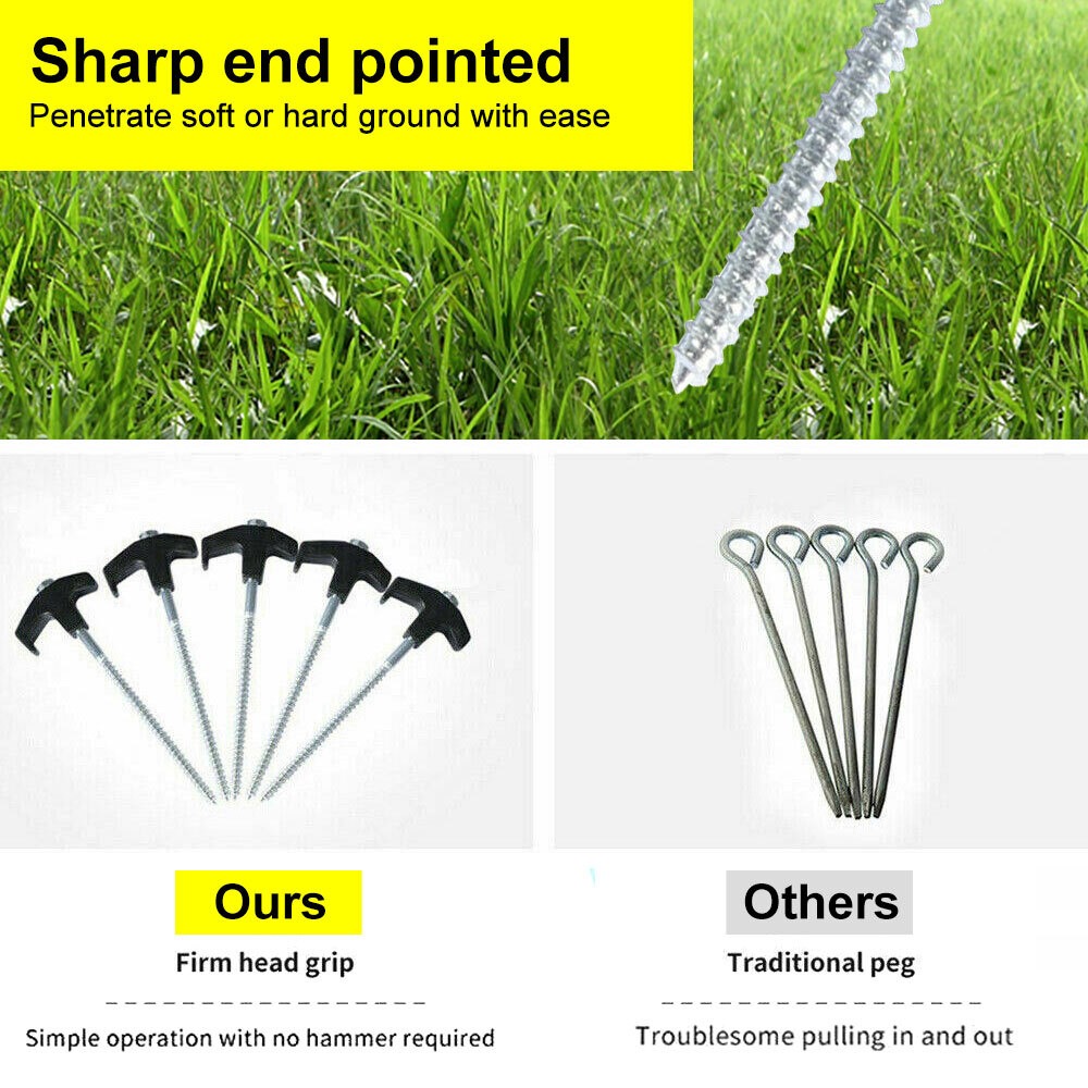 20 ชิ้น สมอบกเหล็กสำหรับเต็นท์ - Gardening Tools Screwfix บทวิจารณ์และราคา