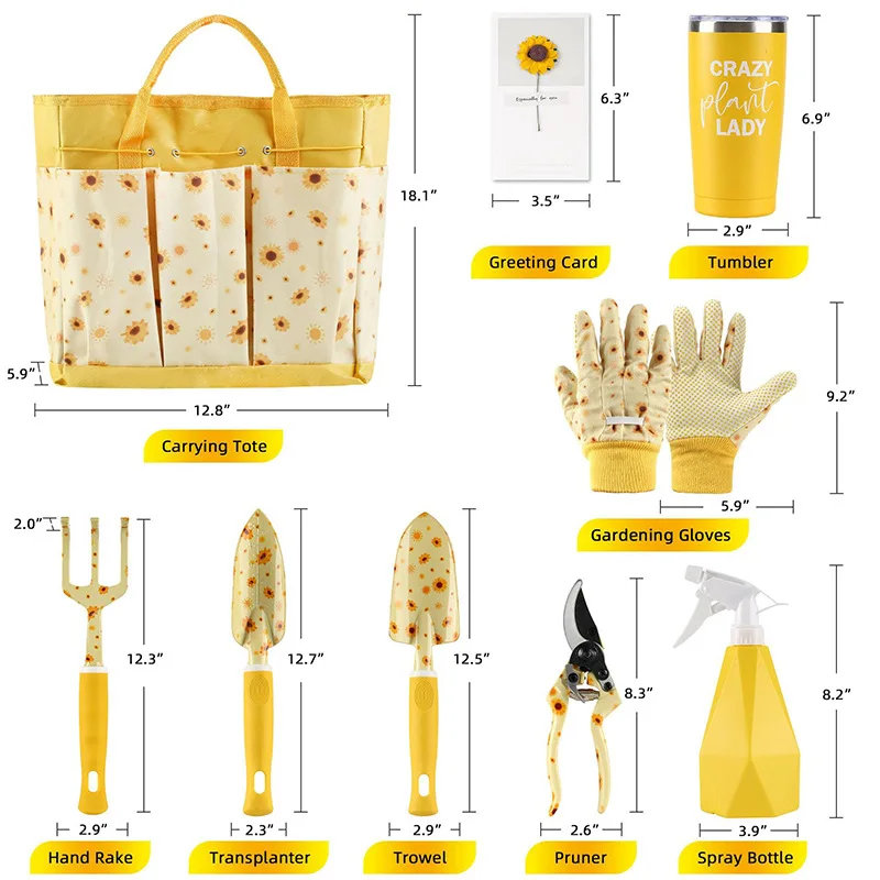 ชุดเครื่องมือทำสวนที่ทนทาน ชุด - Gardening Tools Cute บทวิจารณ์และราคา