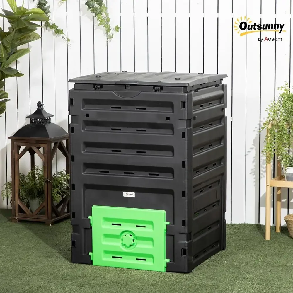 ถังหมักปุ๋ยในสวนขนาดใหญ่ 120 แ - Compost Bin บทวิจารณ์และราคา