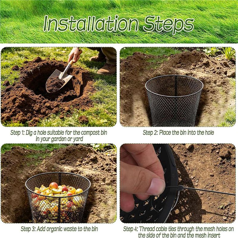 A27F-4 ชุด 4 ชิ้น ถังหมักปุ๋ยแ - Compost Bin บทวิจารณ์และราคา