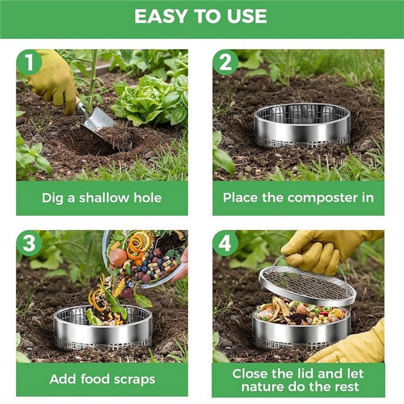 BAAG-2Pack ถังหมักปุ๋ยแบบฝังดิ - Compost Bin บทวิจารณ์และราคา
