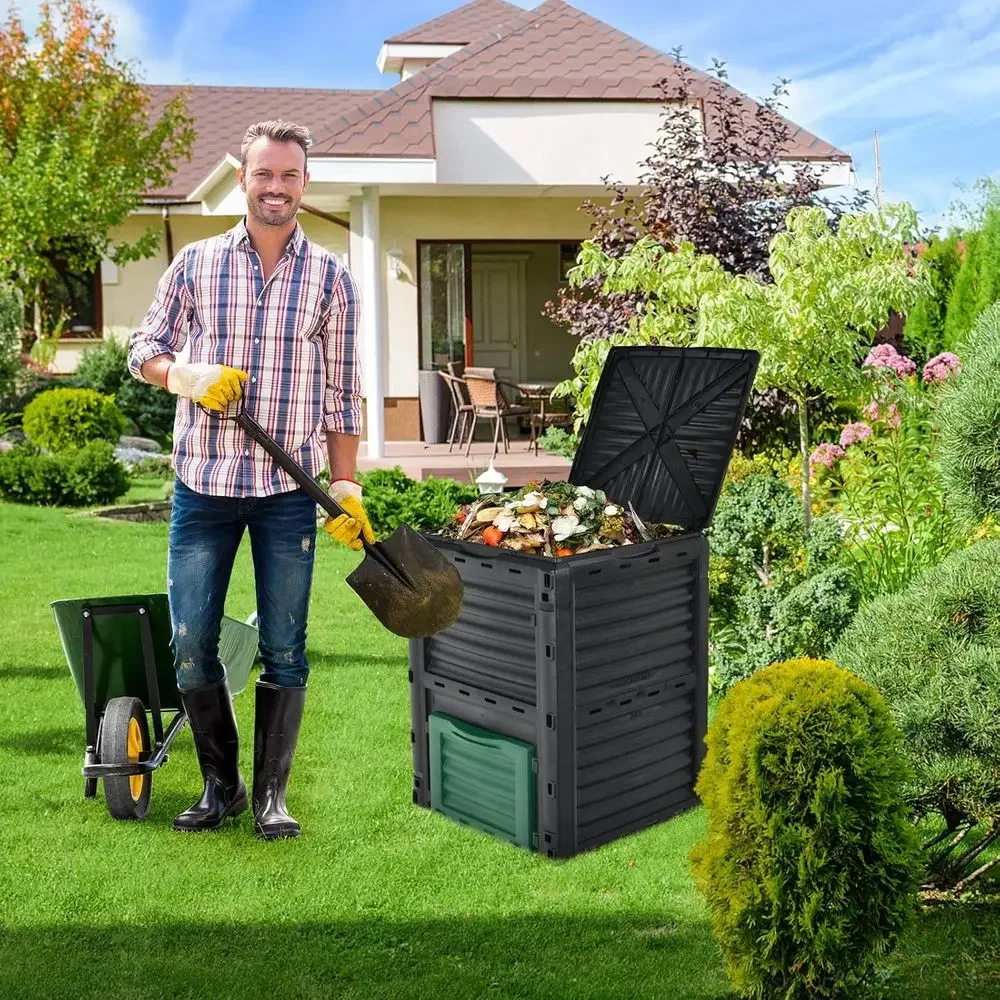 ถังหมักปุ๋ยกลางแจ้งขนาด 80 แกล - Compost Bin บทวิจารณ์และราคา