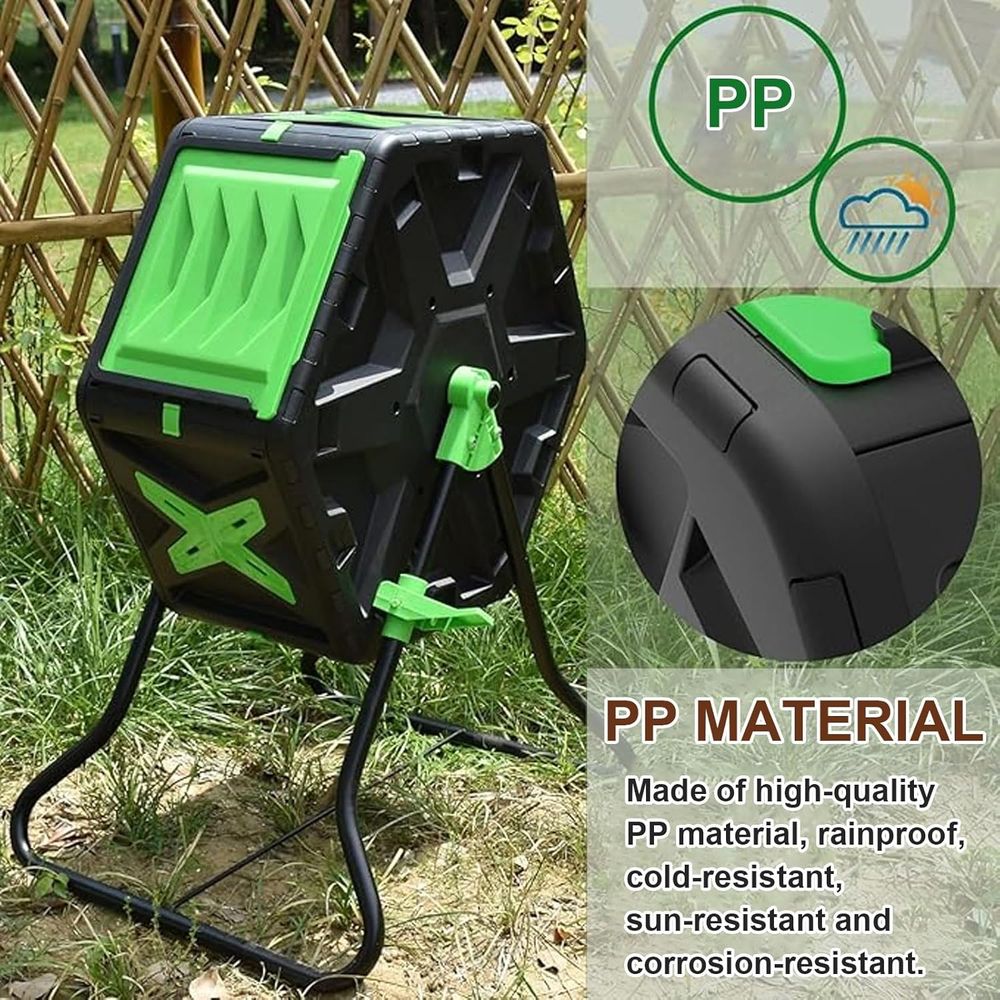 ถังหมักปุ๋ยหมุนได้สำหรับกลางแจ - Compost Bin บทวิจารณ์และราคา