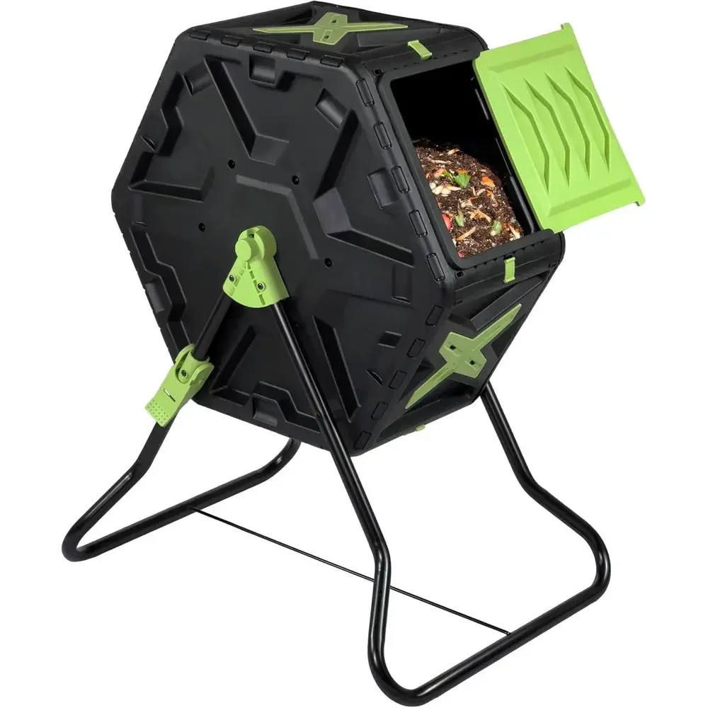 ถังหมักปุ๋ยกลางแจ้งแบบหมุนได้ข - Compost Bin บทวิจารณ์และราคา