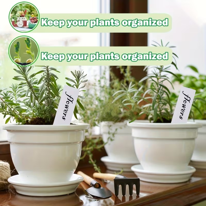 ป้ายติดต้นไม้กันน้ำสีขาว 100 ช - Garden Label Marker บทวิจารณ์และราคา