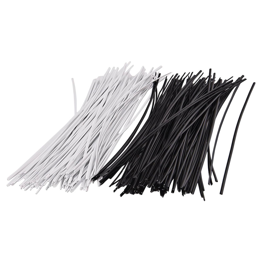100 ชิ้นสีดําสีขาวสวนสาย Twist - Garden Wire Twist Tie บทวิจารณ์และราคา